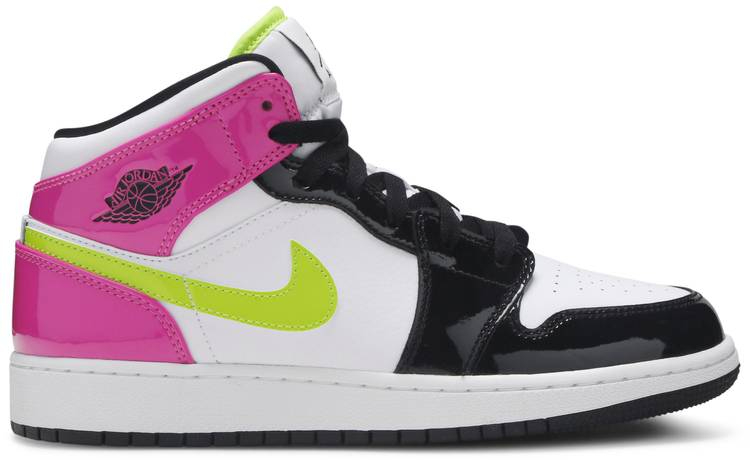 Air Jordan 1 Mid SE GS Cyber Active Fuchsia CZ9835-100